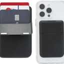 Case-Mate Magnetic Wallet for iPhone [Card Holder] Vegan Leather MagSafe Case [Holds up to 3 Cards] Slim Detachable Flip Closure Magnetic Phone Wallet for iPhone 16 Pro Max/15 Pro Max/14/13 - Black