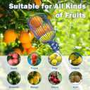 Fruit Picker Upgraded Round Claws Can Reduce Fruit Damage Lengths from 5 to 13 Feet Fruit Picker Pole with Basket Adjustable Suitable for Cherry Lemon Pear Mango Trees and More (95inch)