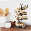 Spiral Egg Holder Countertop, Metal Egg Skelter Rack Compact Fresh Dispenser Countertop Organizer for Kitchenhome decor