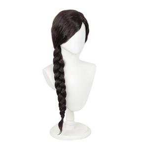 Topcosplay Women's Wig Black Brown Long Braid Wigs for Halloween Cosplay Costume Outfit