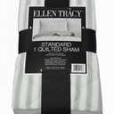 Ellen Tracy Standard 1 Quilted Sham 20x36 100% Polyester,Stripe