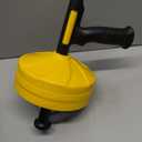 Drain Snake 50 Ft, Plumbing Snake for Sink with Drill Attachment, Snake Drain Clog Remover for Shower Drain and Sink, Manual or Powered Use, Comes with Gloves and Storage Bag, 1/4 Inch, Yellow