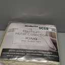 Mueller Ultratemp King Size Sheets Set, Super Soft 1800, 6 Piece, Deep Pocket up to 16" Bed Sheets, Transfers Heat, Breathes Better, Hypoallergenic, Wrinkle, Cream