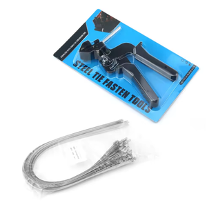 304 Stainless Steel Cable Ties Plier Fastening Strap Cutting Tool Cutter Tension Automatic Zip Gun Locking Tie Hand Wrap Tool