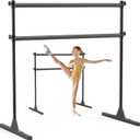 SELEWARE Height Adjustable Ballet Barre Freestanding Ballet Bar Heavy Duty Dance Bar Support Barre Movements Body Stretch Pull-ups, Sturdy Construction Never Fall Apart, Anti-Slip