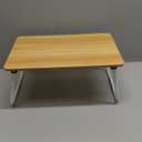 FISYOD Foldable Lap Desk, Laptop Bed Desk, Portable Bed Table, Laptop Stand for Bed & Couch, Lightweight & Mini - Oak
