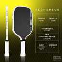 JOOLA Anna Bright Scorpeus Pro IV 14mm Pickleball Paddle - Tech Flex Power - Elongated Shape - Reach - Propulsion Core Increases Power & Touch - UPA-A Certified - USAP Approved - NFC Chip Enabled.