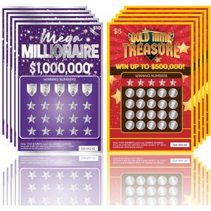 OnlyBP 10 Pregnancy Announcement Scratch Off Cards - Fun and Creative Fake Lottery Tickets for Baby Announcement - Perfect for Surprising Family and Friends with Baby Reveal