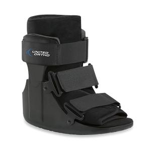 United Ortho USA14013 Short Cam Walker Fracture Boot, Small, Black