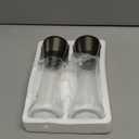 Home EC Original Gun Metal Bronze Salt and Pepper Grinder Set of 2 - Adjustable Ceramic Grinder - Tall Glass Salt and Pepper Shakers With Funnel and Ebook - Spice Mill - Bronze Kitchen Accessories