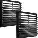 AIWFL 20 Inch Aluminum Automatic Gravity Shutter Louver Vent 2 Pack
