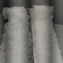 White Bathroom Rugs 24x36 Non Slip Fluffy Bath Mat for Bathroom Floor Washable Plush Luxury Bath Rug for Tub Soft Shaggy Absorbent Shower Sink Mat