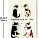 6 x Beixian Valentines Day Cards for Husband Wife, Funny Valentine's Day Card Gifts for My Lover, Through thick and thin (BX321)