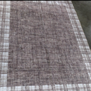 GarveeHome Rugs for Living Room 5x7 Machine Washable Area Rug Modern Plaid Rugs Large Rug Non Slip Low Pile Soft Carpet Indoor Floor Cover for Bedroom, Brown