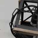 Farmhouse Pendant Light, Adjustable Metal and Wood Chandelier Light Fixture, Rustic Pendant Lighting for Kitchen Island, Bedroom, Dining Room and Entryway (Brown), 2 Pack