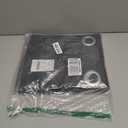 NICETOWN Pitch Black Solid Thermal Insulated Grommet Blackout Curtains/Drapes for Bedroom Window (2 Panels, 42 inches Wide by 63 inches Long, Black)