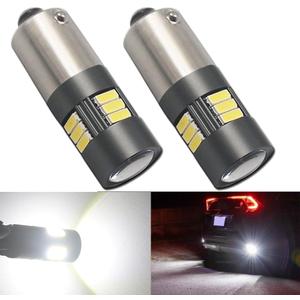 BAX9S H6W LED Bulbs White 6000K 12V-24V 15LED SMD4014 Canbus Error Free with Projector For Car Sidelights Backup Interior Light and More