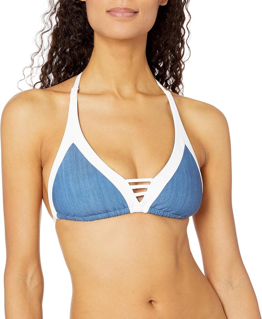 Seafolly Women's Block Party D Triangle Bra Bikini Top Swimsuit (6)