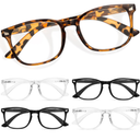 CCVOO Reading Glasses for Women/Men, Eyeglasses, Blue Light Readers for Women/Men, Computer Eye Glasses, Cheaters, +2,5
