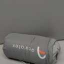 ACCURATEX Camping Pillow-100% Cotton Breathable Cover,Shredded Memory Foam Compressible Travel Pillow,Camping&Travel Accessories-Small Backpacking Pillow Camping Essentials for Sleeping,Car&Airplane (Grey)