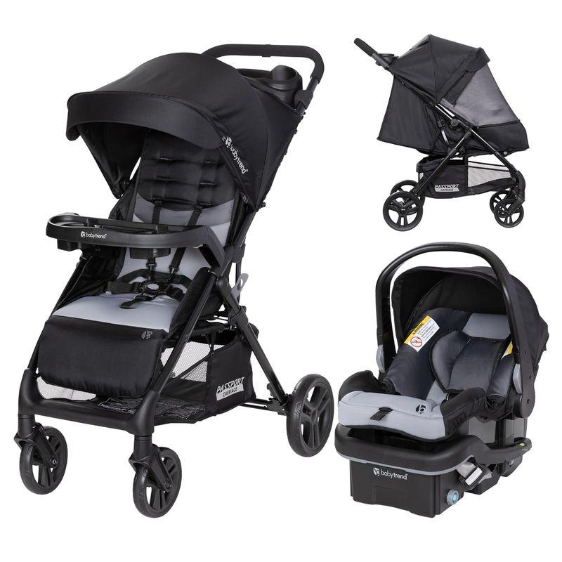 Baby Trend Passport Carriage Stroller Travel System with EZ-Lift Infant Car Seat, Dash Black, Manufacturing date: 03/17/2025