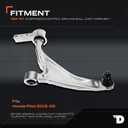 Dorman 526-767 Front Driver Side Lower Suspension Control Arm and Ball Joint Assembly Compatible with Select Honda Models