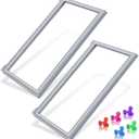 [2 Pack] Upgraded W10830055 Refrigerator Door Gasket Compatible with Whirlpool Refrigerator Door Gasket Replacement, W10443238 W10163991 WRF555SDFZ Fridge Door Seal Kenmore Refrigerator Door Gasket