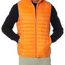 Amazon Essentials Men's Lightweight Water-Resistant Packable Puffer Vest, Burnt Orange, X-Small