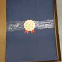 PATIKIL Certificate Holders, 6Pcs Tri Fold Certificate Diploma Cover for 8.5x11 Certificates Paper, Cardstock, Document Papers, Blue