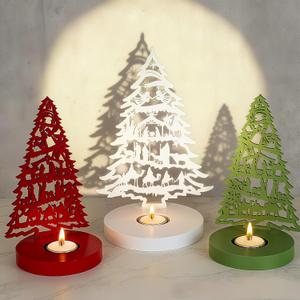 3 Set Christmas Nativity Scene Candle Holder Wooden Vintage Xmas Jesus Nativity Table Centerpieces Rustic Farmhouse Holiday Wood Christmas Tree Tabletop Decoration for Home Tiered Decor Xmas Signs