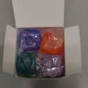 4Pack Fidget Toys Mini Squishy Stress Cube, Stress Balls for Kids, Adults Squishies Anxiety Stress Relief, Ice Squishy Cube Sugar Balls, Sensory Toys for Kids with Autism, Fidgets for Classroom Prize