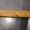 Nathan James Cohen Mid-Century Modern Leather Bar Stool, Counter Height Chair in Solid Wood Frame with Footrest and Woven Leather Back for Kitchen, Natural Brown, 1 count, Barstool - 24"