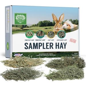 Small Pet Select-Sampler Box, 2ND Cutting, 3RD Cutting Timothy Hay, Oat Hay, & Orchard Hay