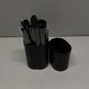 BS-MALL Makeup Brush Set 18 Pcs Premium Synthetic Foundation Powder Concealers Eye shadows Blush Makeup Brushes with black case (C-Black