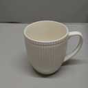 Coffee Mugs Set Of 6, 16 Oz White Coffee Mugs, Porcelain Mugs, Large and Easy to Grip Mug Sets, Embossed Coffee Cup Set for Coffee, White