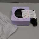 Gaiatop Mini Space Heater, Lightweight PTC Ceramic Fast Heating 500W Energy Efficient for Indoor Use, Overheating & 45 Tip-Over Protection, Portable Desk Electric Heaters for Office Home Purple