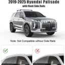 KINGGERI 330lb Lockable Roof Rack Cross Bars Compatible with Hyundai Palisade 2019-2025 SE SEL XRT Limited Calligraphy, Heavy Duty Rooftop Aluminum Roof Rails Crossbars Cargo Luggage Accessories