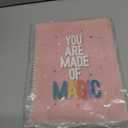 Softcover Made of Magic 8.5" x 11" Motivational Spiral Notebook/Journal, 120 Wide Ruled Pages, Durable Gloss Laminated Cover, White Wire-o Spiral. Made in the USA