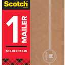 Scotch Curbside Recyclable Padded Mailers, 50 Pack, 12.5 x 17.5 in, Similar impact protection to traditional bubble mailers (CR-6-1)
