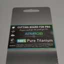 Titanium Cutting Boards for Kitchen, 100% Pure Titanium Cutting Boards Double Sided Non Toxic Cutting Board, Hygiene Durable Dishwasher Safe 13 8(M) (Silver)