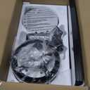 Ohniyou Ceiling Fans with Lights, 42'' Low Profile Ceiling Fan with Light and Remote/APP Control, Modern Flush Mount Ceiling Fan for Indoor Bedroom Kitchen, Dimmable, Qiuet DC Motor, Black