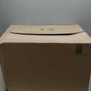 Mind Reader 60L Slim Laundry Hamper, Clothes Basket, Lid, Wicker Design, Plastic, 17.65"L x 13.75"W x 24.15"H, Black