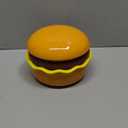 Ceramic Hamburger Plates and Bowls Sets, 5-Set Hamburger Bowl and Hamburger Plate, Fun Bowl Set for Afternoon Tea, Desserts, Biscuits, Steaks