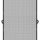 MAGZO Hanging Screen Door, Fits Door Size 36" x 80" (Curtain Size 38'' x 81''), Upgraded Fiberglass Mesh Net with Tension Rod&Hook&Loop (One Piece Can be Installed in 2 Ways), Weighted Bottom, Grey
