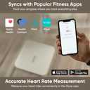 Wyze Smart Scale X - Digital Bathroom Scale for Body Weight, BMI, Body Fat, Muscle Mass, Heart Rate Monitor | ITO Glass & LED Backlight | Batteries Included, 400 lbs (White)