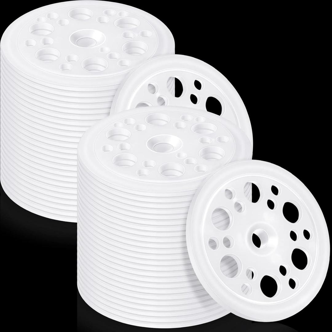 Taiyin 100 Pcs 1.77 Inch/ 45 mm Plastic Washers Foam Board Insulation Load Spreading Polypropylene Washers for Fixing and Supporting Rigid Foam Spreading for Screws Nail