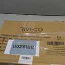 RIVECO 2 Pieces 1U Rack Shelves 19 Tray Cabinet Mount Vented Cantilevers for Network Equipment Shelf Mounting, 14 Inches 35CM Depth, Black 2 Pcs