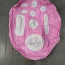 9 Holes Inflatable Floating Drink Holder for Pool Large Capacity Drink Floating Pool Hot Tub Tray with 9 Holes Cup Holders (Pink) 