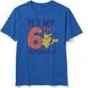Boy's Pokemon Its My 6th Birthday Pikachu T-Shirt, Royal Blue