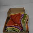 Btyrle Throw Pillow Covers 16x16 Inches Set of 4 Soft Velvet Couch Cushion Covers Modern 8-Colors Rainbow Designs for Sofa Bedroom Home Decor(Rainbow Series with Edge)